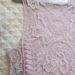 Vintage Lavender Lace Top
